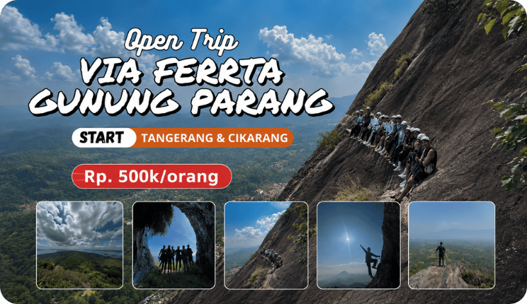 Open Trip Via Ferrta Gunung Parang (1)