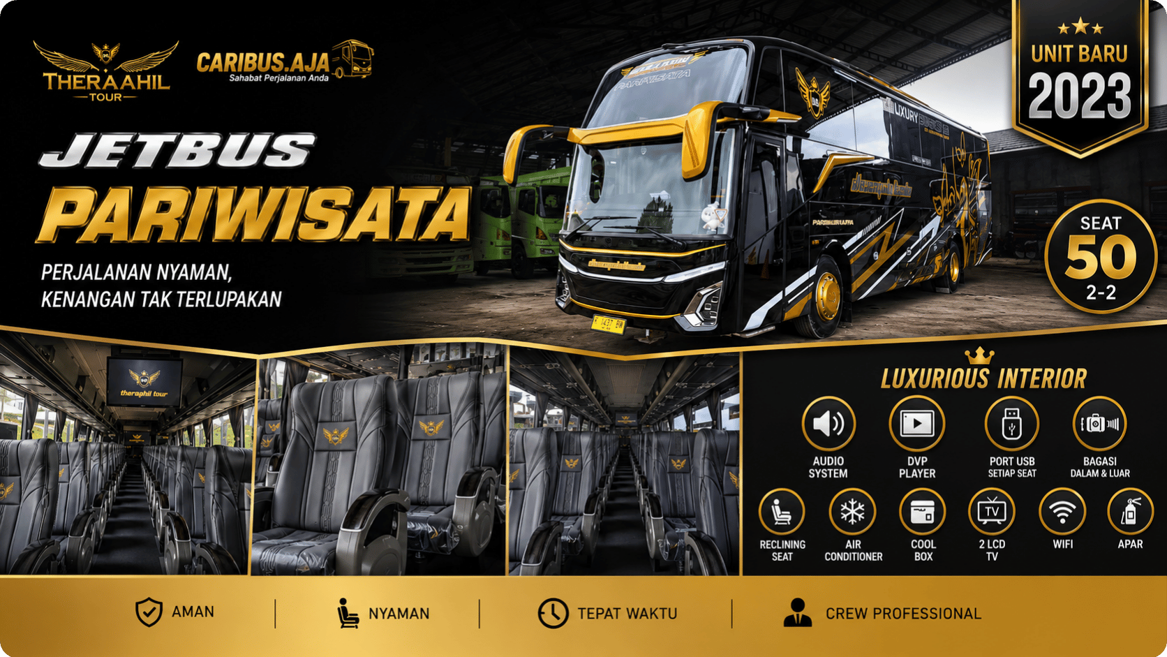 Sewa bus & paket wisata THE RAAHIL TOUR AND TRAVEL