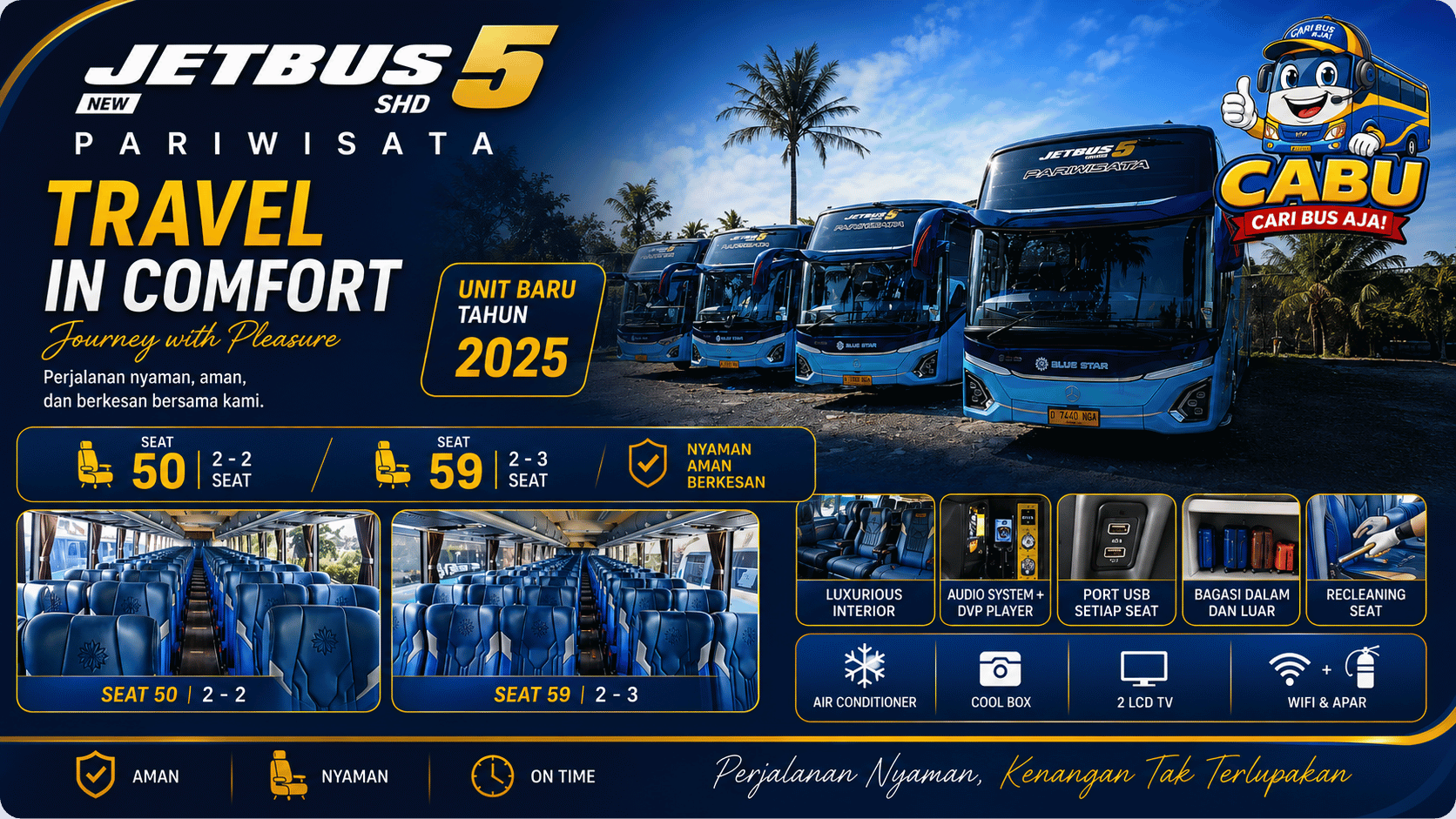 Sewa bus & paket wisata THE RAAHIL TOUR AND TRAVEL