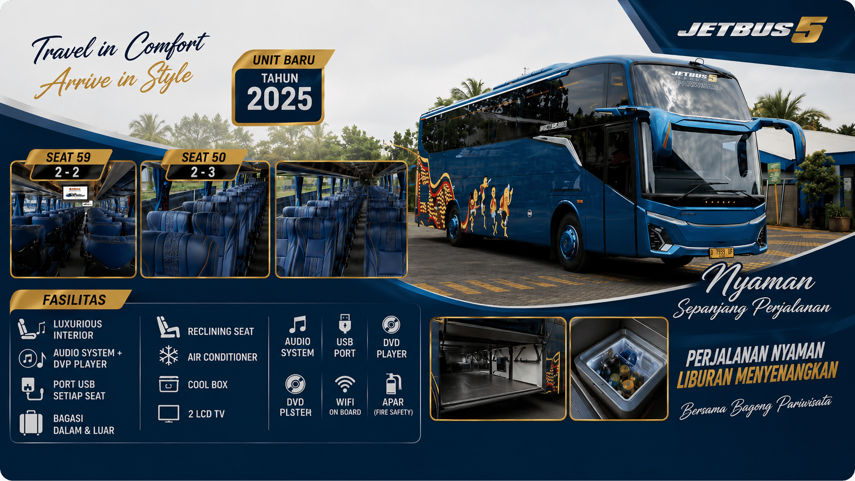 Sewa bus & paket wisata THE RAAHIL TOUR AND TRAVEL