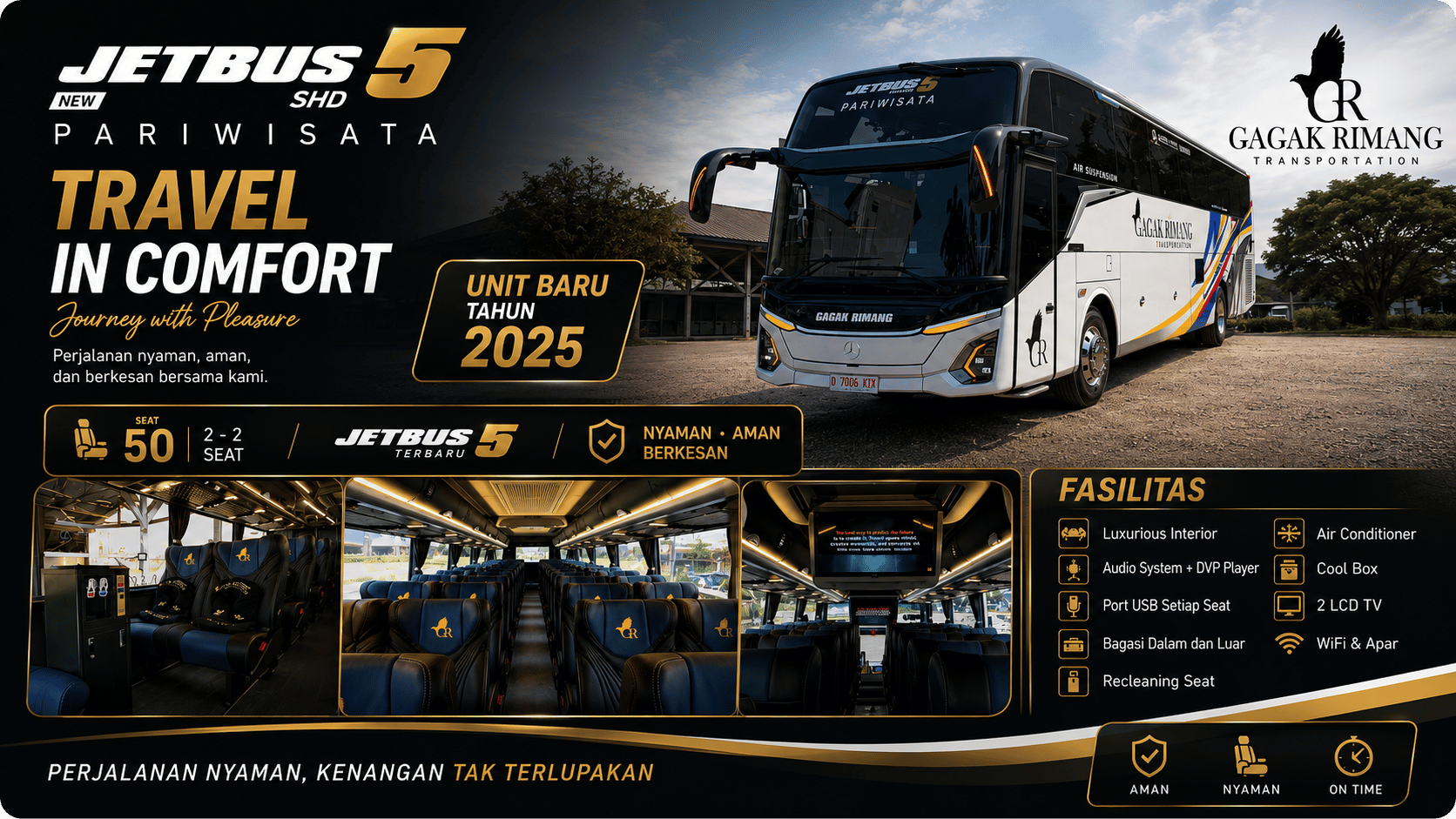 Sewa bus & paket wisata THE RAAHIL TOUR AND TRAVEL