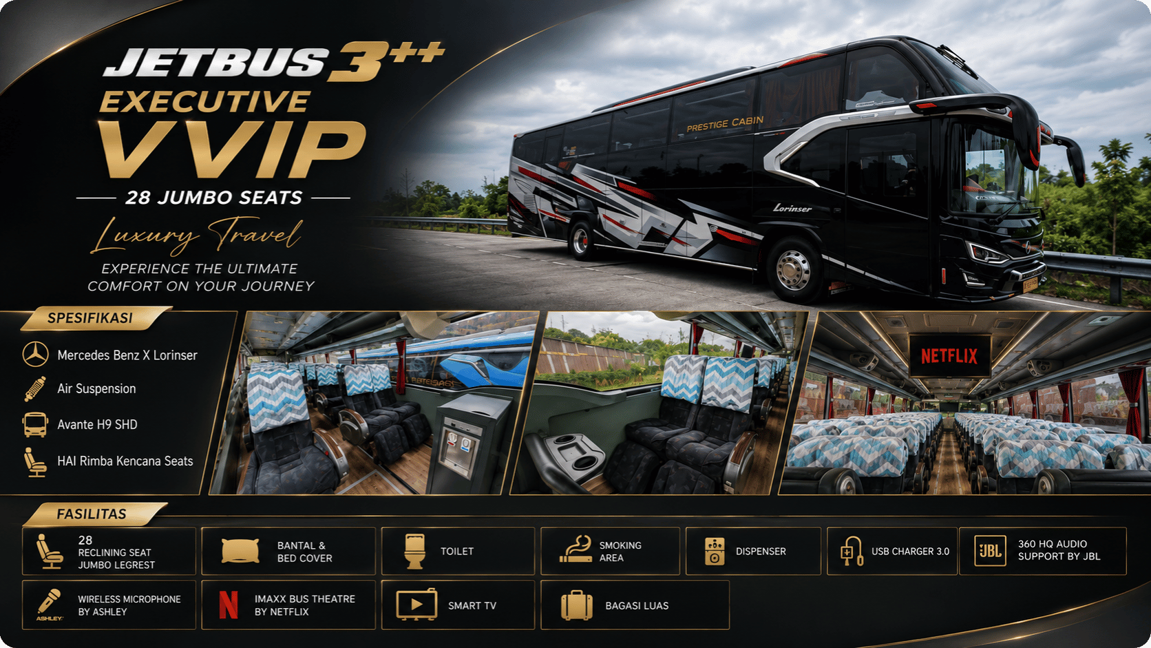Sewa bus & paket wisata THE RAAHIL TOUR AND TRAVEL