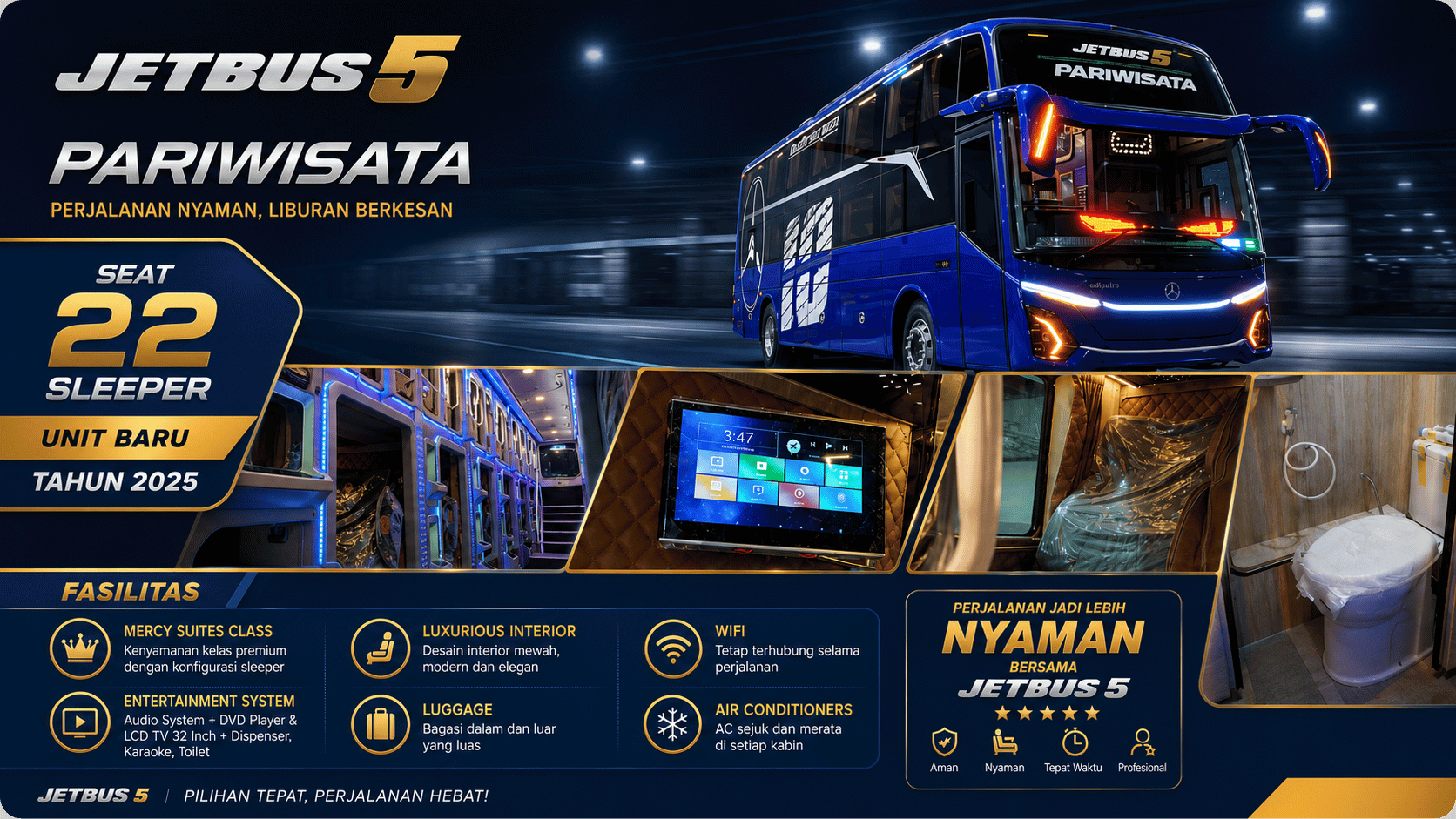 Sewa bus & paket wisata THE RAAHIL TOUR AND TRAVEL