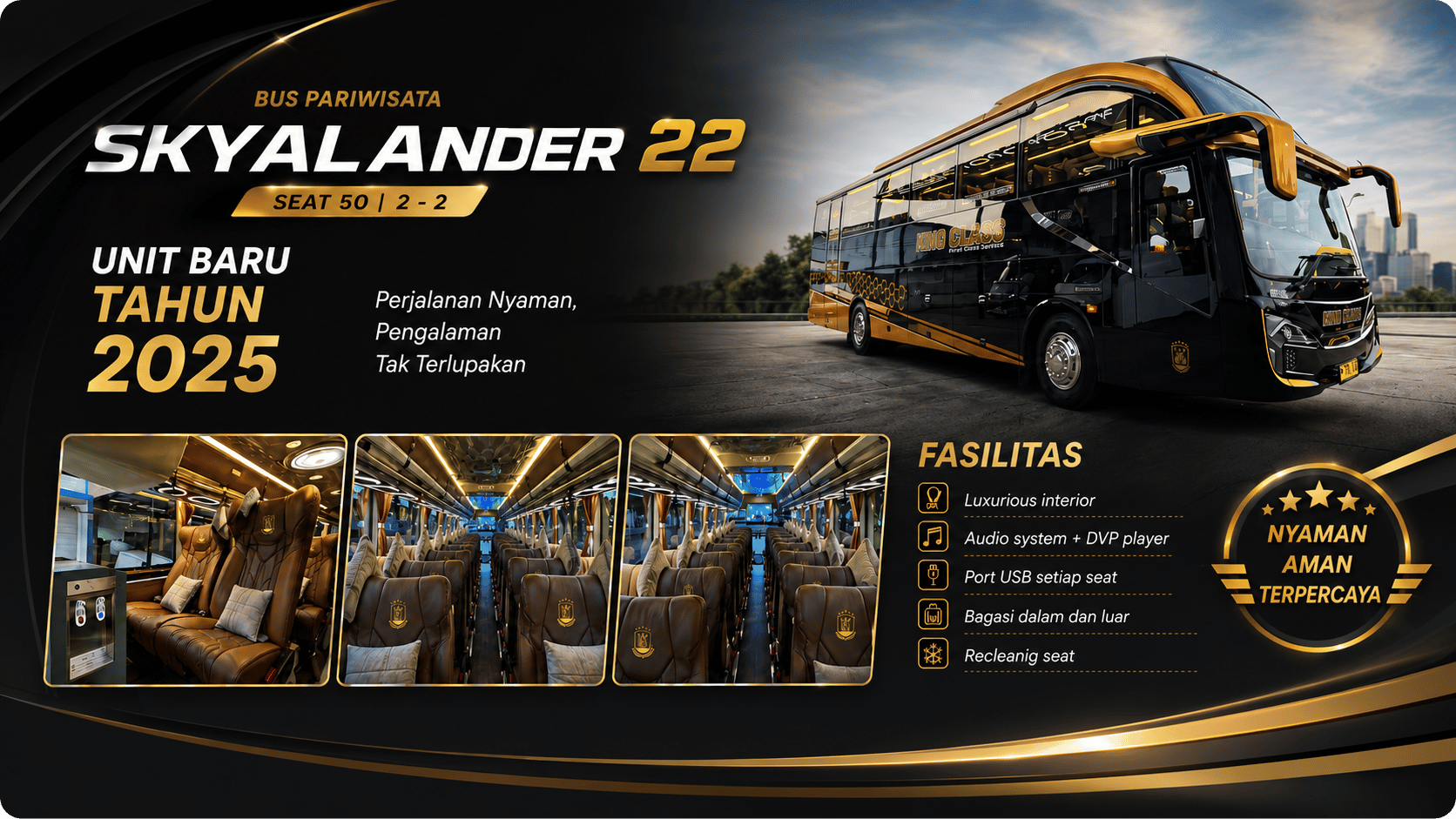Sewa bus & paket wisata THE RAAHIL TOUR AND TRAVEL